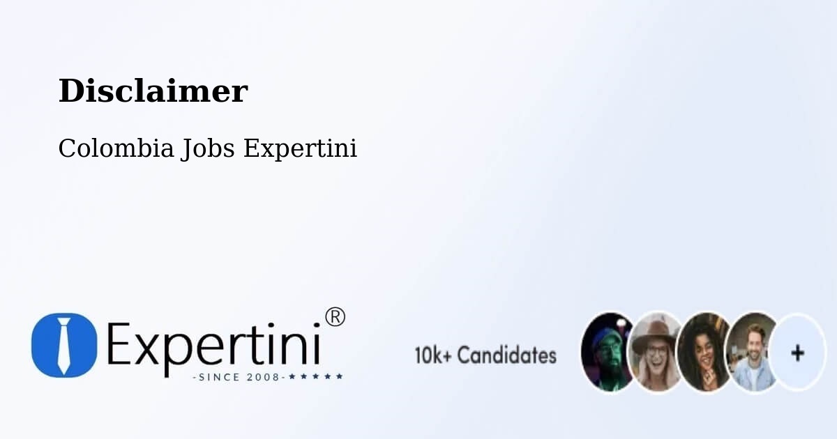 Disclaimer – Tipacoque - Colombia Jobs Expertini